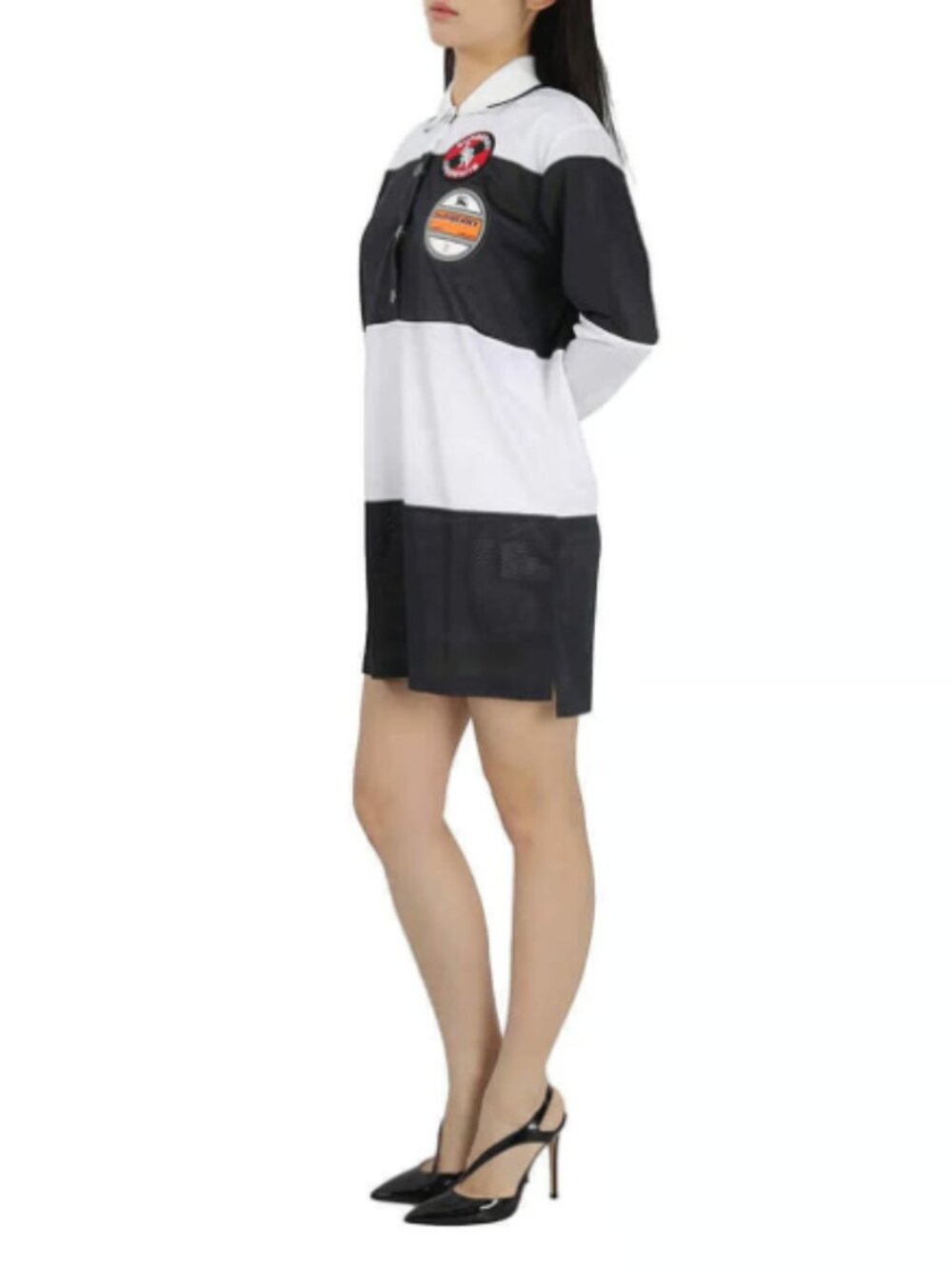 Authentic Burberry Riccardo Tisci Mesh Colorblock Polo Dress/Shirt - Picture 5 of 8